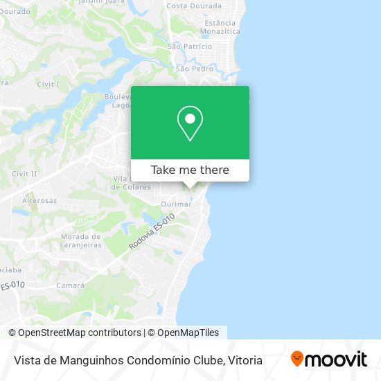 Vista de Manguinhos Condomínio Clube map