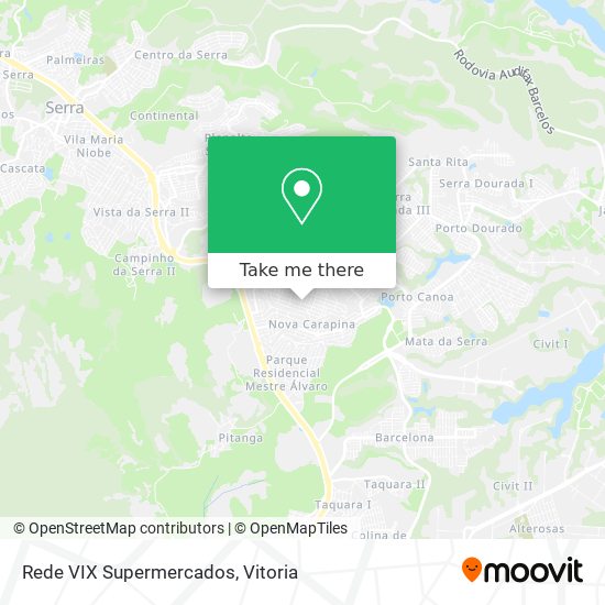 Rede VIX Supermercados map