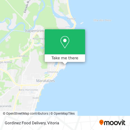 Gordinez Food Delivery map