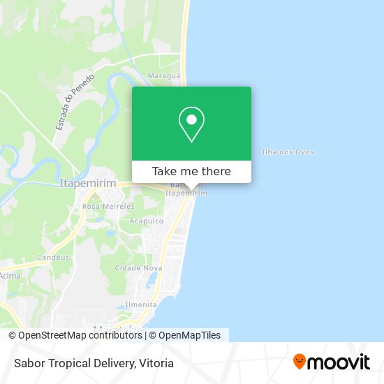 Sabor Tropical Delivery map