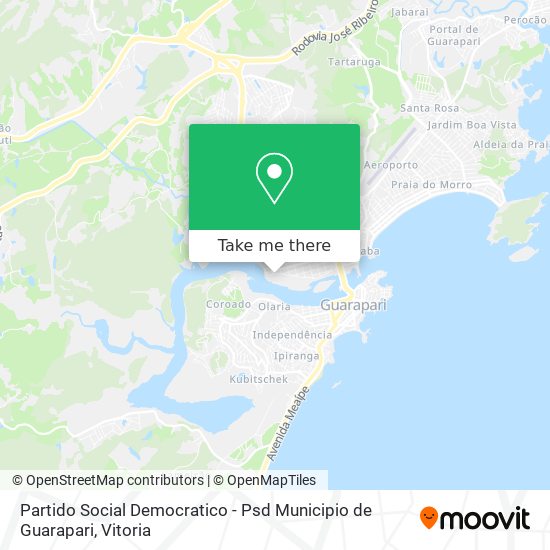 Partido Social Democratico - Psd Municipio de Guarapari map