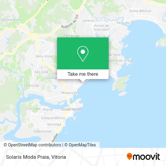 Solaris Moda Praia map