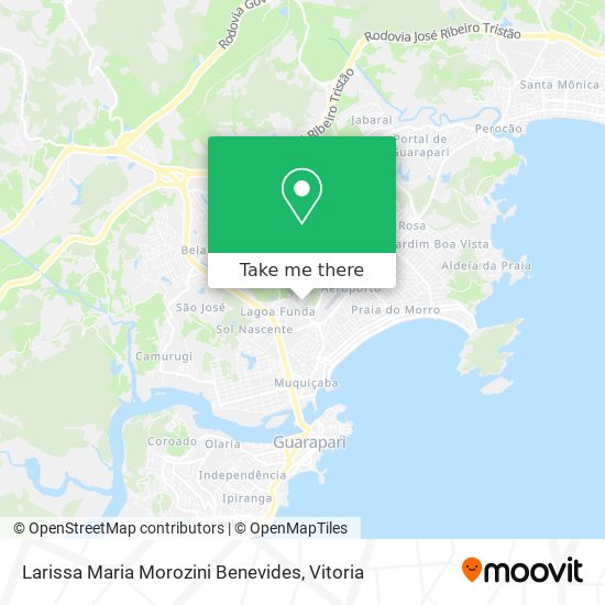 Larissa Maria Morozini Benevides map