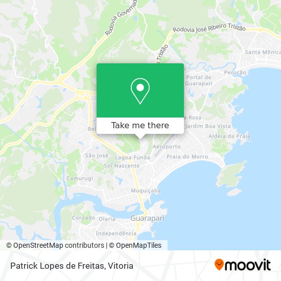 Patrick Lopes de Freitas map