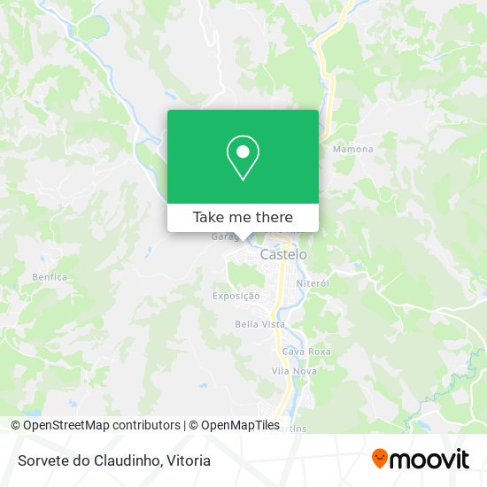 Sorvete do Claudinho map