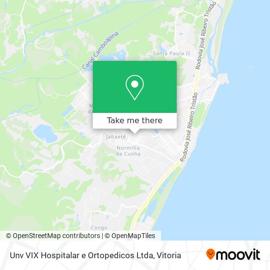 Mapa Unv VIX Hospitalar e Ortopedicos Ltda