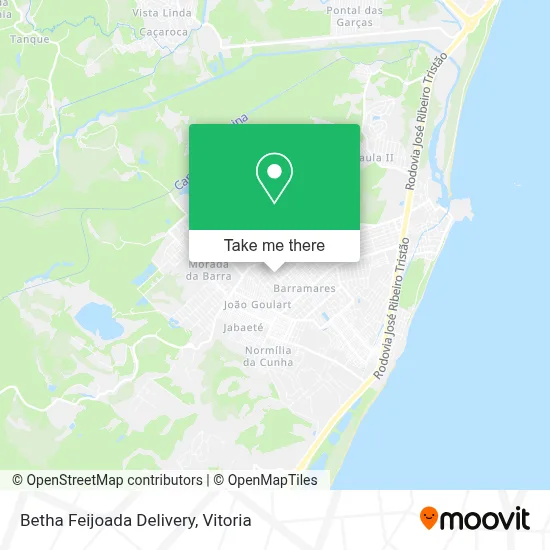Betha Feijoada Delivery map