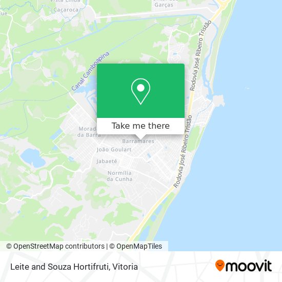Leite and Souza Hortifruti map