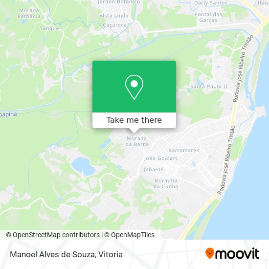 Mapa Manoel Alves de Souza