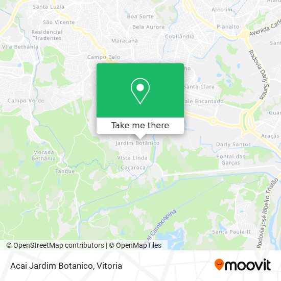 Acai Jardim Botanico map