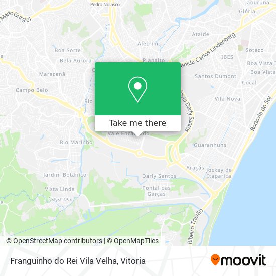 Franguinho do Rei Vila Velha map