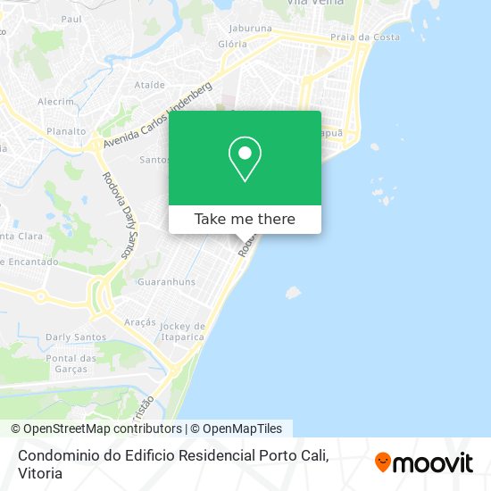 Mapa Condominio do Edificio Residencial Porto Cali