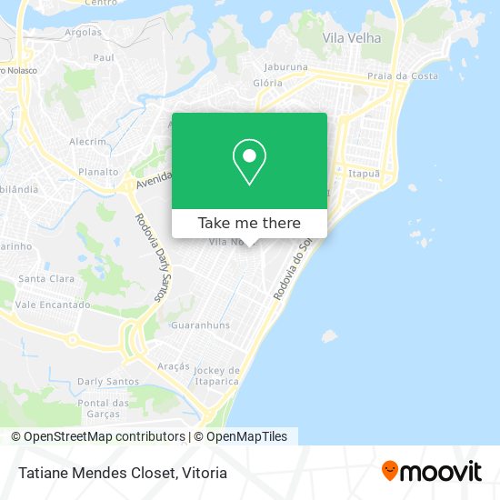 Tatiane Mendes Closet map
