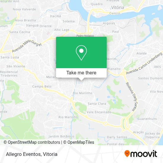 Allegro Eventos map