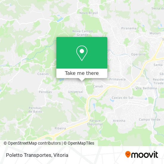 Poletto Transportes map