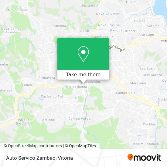 Auto Servico Zambao map