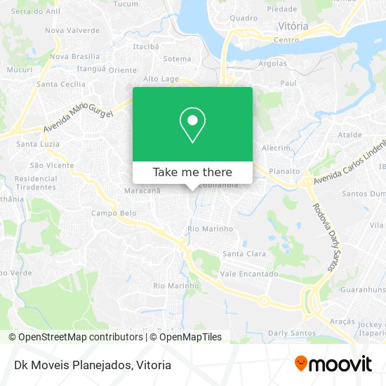 Dk Moveis Planejados map