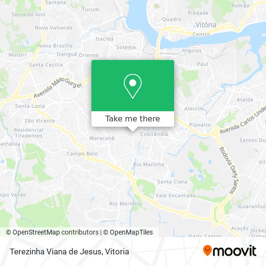 Terezinha Viana de Jesus map