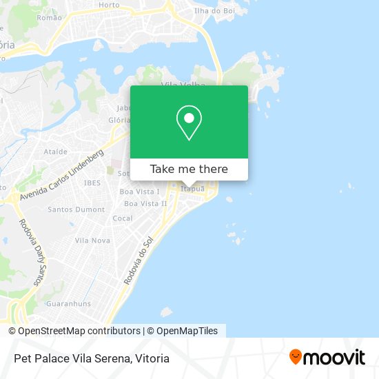 Pet Palace Vila Serena map