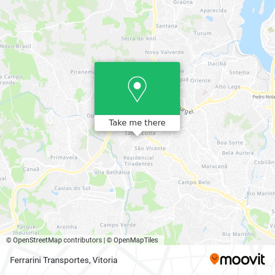 Ferrarini Transportes map