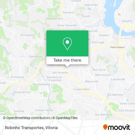 Robinho Transportes map