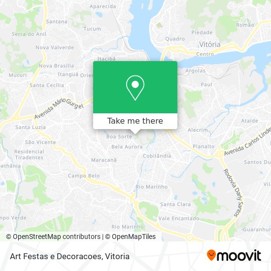Art Festas e Decoracoes map