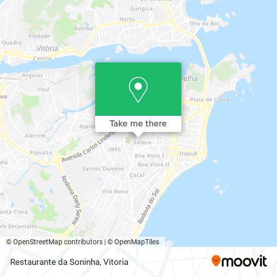 Mapa Restaurante da Soninha