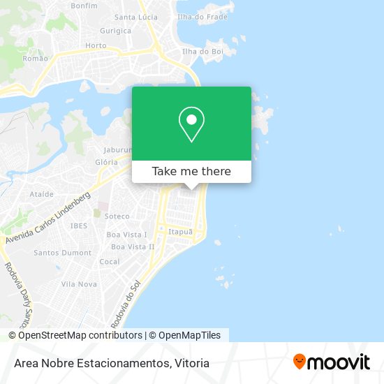Area Nobre Estacionamentos map