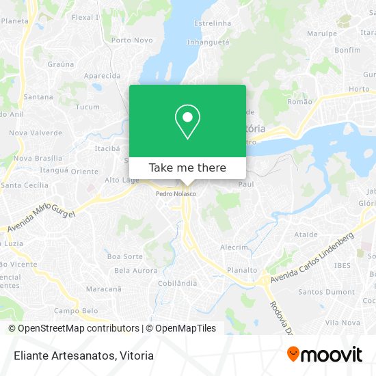 Eliante Artesanatos map