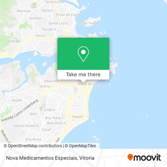 Nova Medicamentos Especiais map