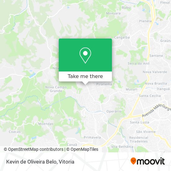 Kevin de Oliveira Belo map