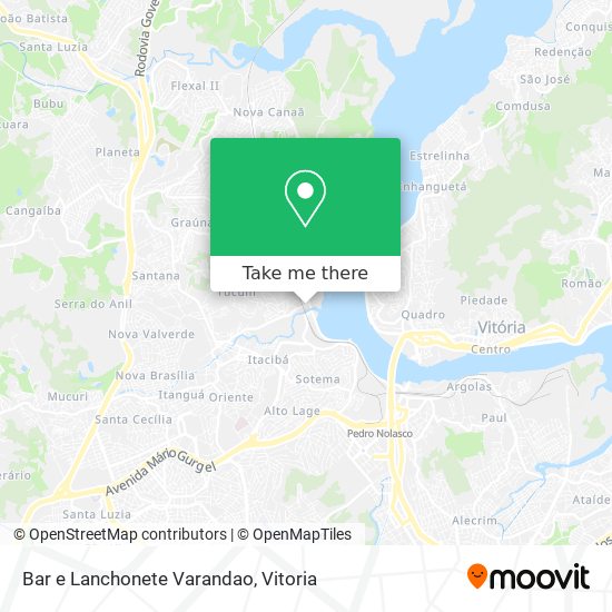 Bar e Lanchonete Varandao map