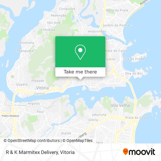 Mapa R & K Marmitex Delivery