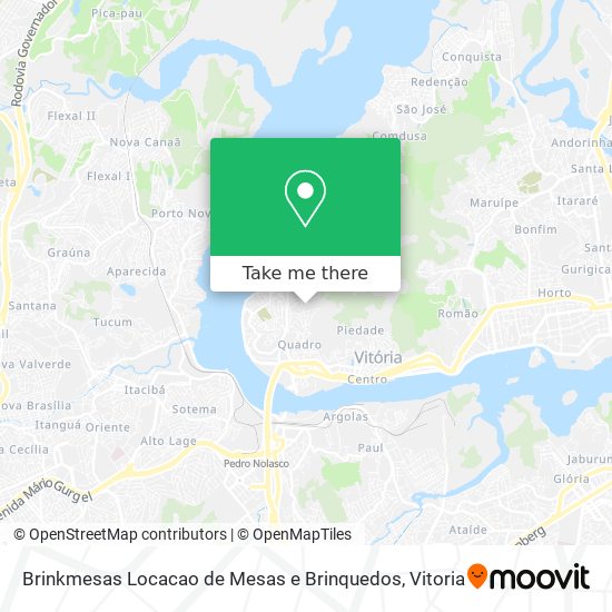 Brinkmesas Locacao de Mesas e Brinquedos map