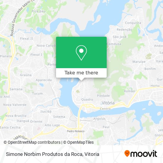 Mapa Simone Norbim Produtos da Roca