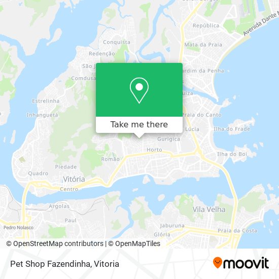 Pet Shop Fazendinha map