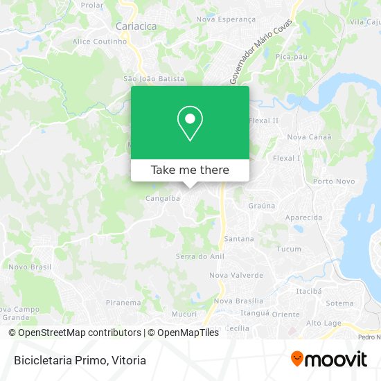 Bicicletaria Primo map