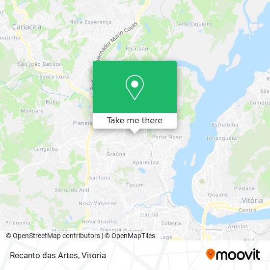 Recanto das Artes map