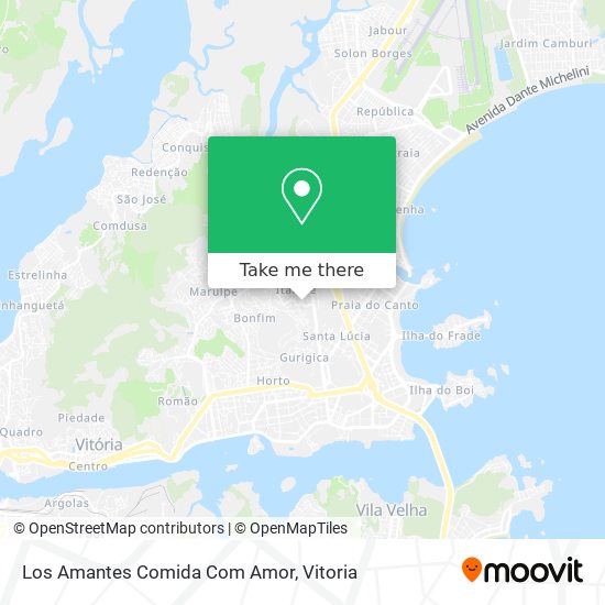 Los Amantes Comida Com Amor map