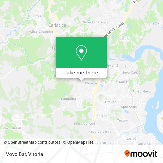 Vovo Bar map