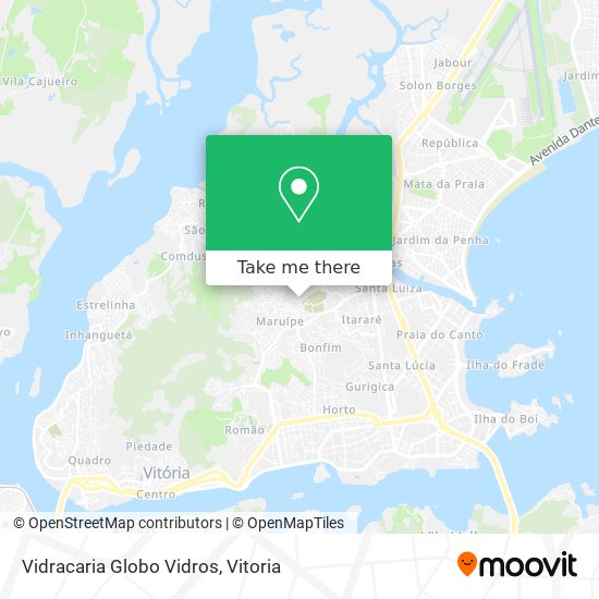 Vidracaria Globo Vidros map