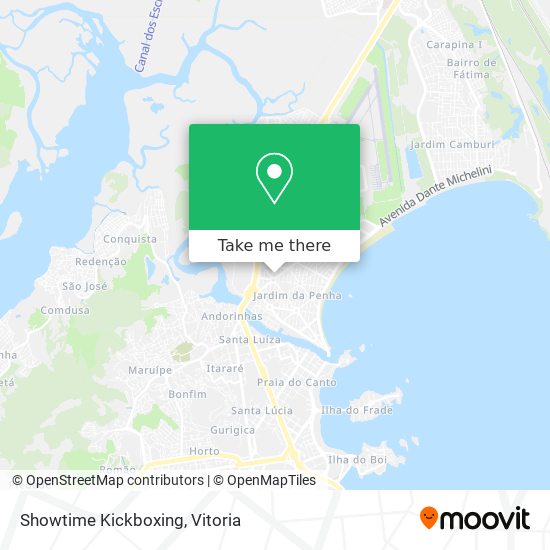 Showtime Kickboxing map