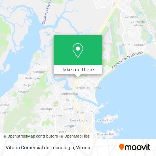 Vitoria Comercial de Tecnologia map