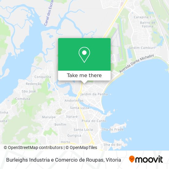Mapa Burleighs Industria e Comercio de Roupas