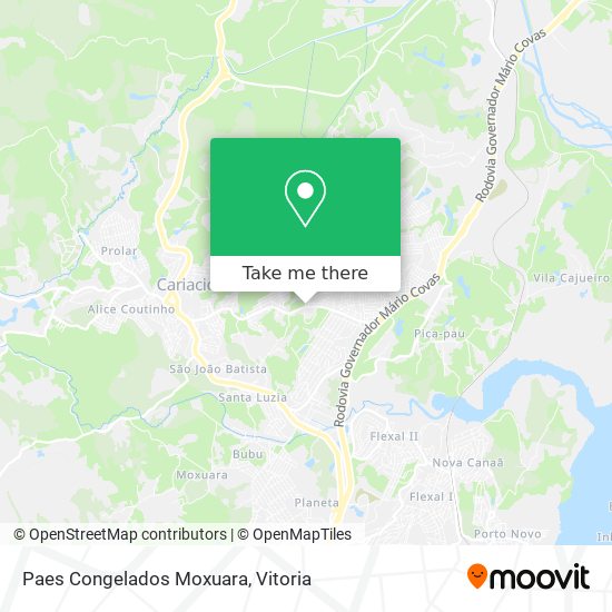 Paes Congelados Moxuara map