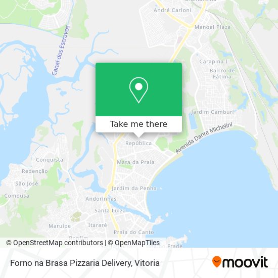 Forno na Brasa Pizzaria Delivery map