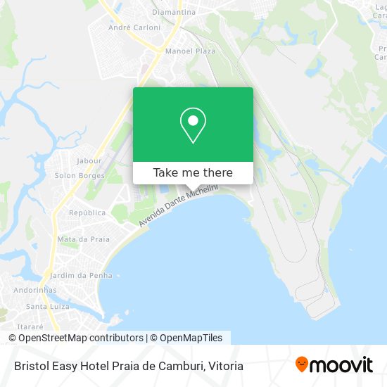 Bristol Easy Hotel Praia de Camburi map