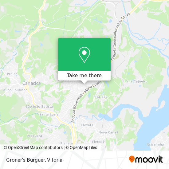 Groner's Burguer map
