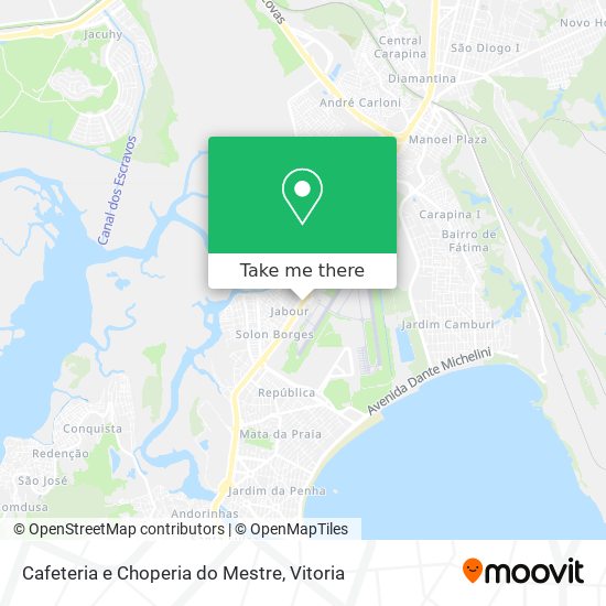 Cafeteria e Choperia do Mestre map