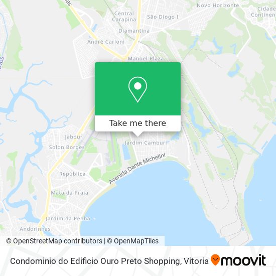 Condominio do Edificio Ouro Preto Shopping map